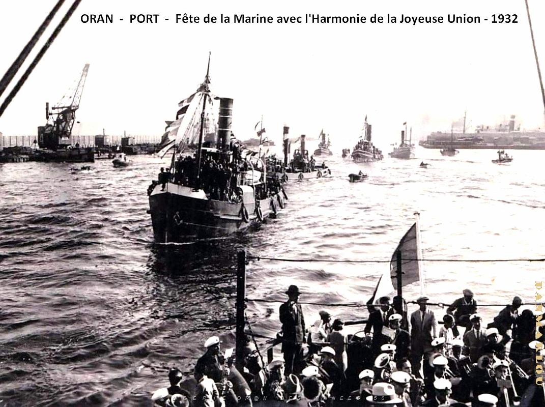 Oran - Port - Fete Marine avec l'Harmonie de la Joyeuse Union - 1932.jpg